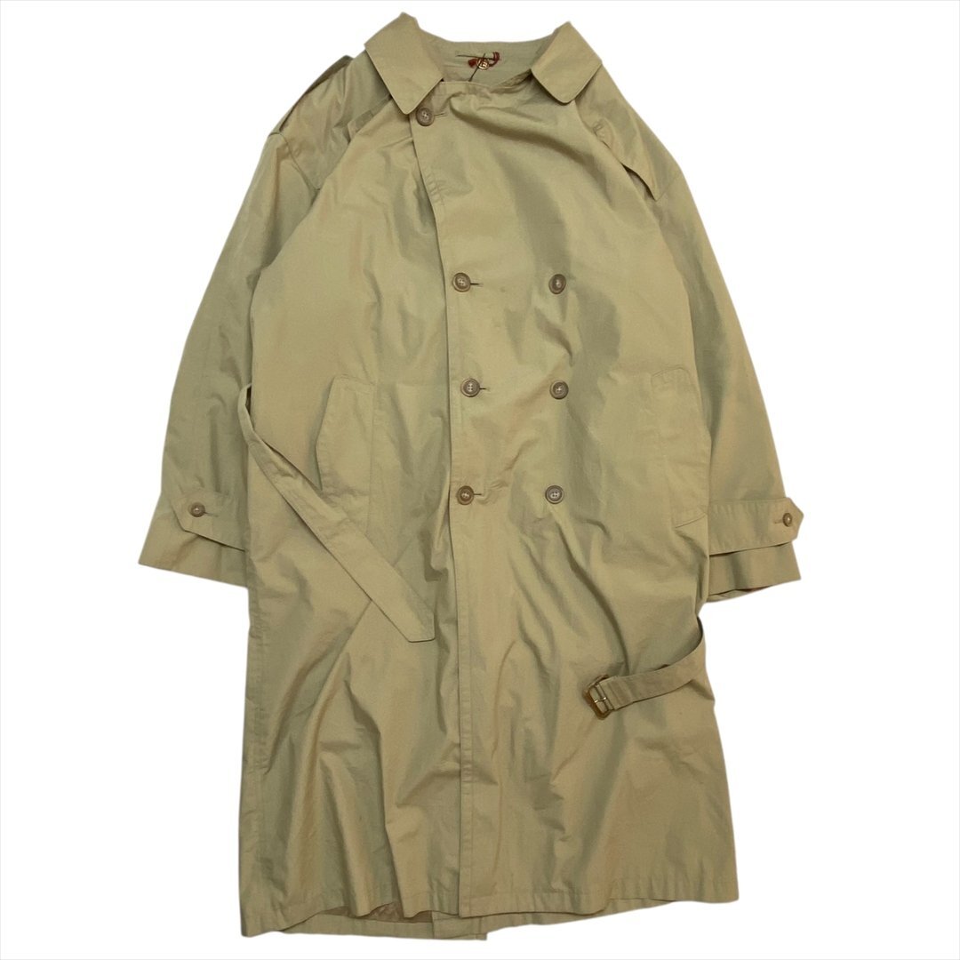 90s Vintage Christian Dior クリスチャン ディオール トレンチ コート ベージュ 古着 メンズ FREE ウール ライナー USA製 ヴィンテージ拍卖