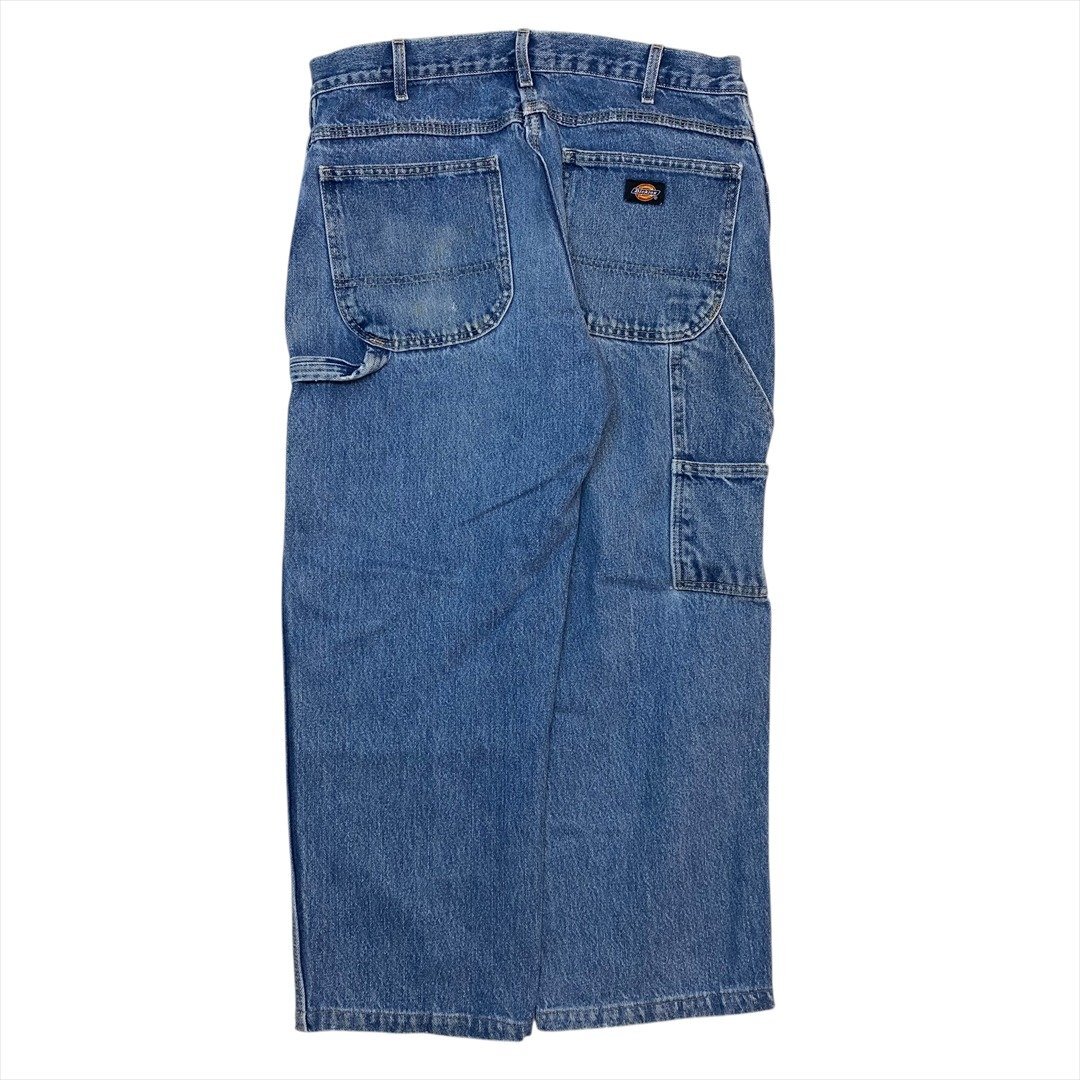 ディッキーズ デニム ペインター パンツ ボトムス ブルー Dickies 古着 メンズ W34 ワーク ワイド Vintage ヴィンテージ ビンテージ拍卖