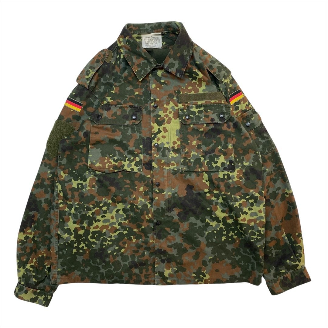 90s ドイツ軍 ミリタリー 迷彩柄 ジャケット 柄物 Military 古着 メンズ FREE フレッグ カモフラージュ Vintage ヴィンテージ ビンテージ拍卖