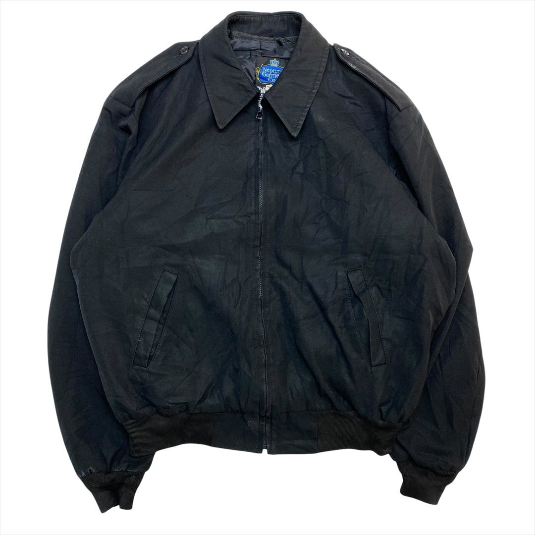 NEPTUNE GARMENT CO U.S.ARMY ミリタリー オフィサー ジャケット ブルゾン ブラック Military 古着 メンズ FREE Vintage ヴィンテージ拍卖