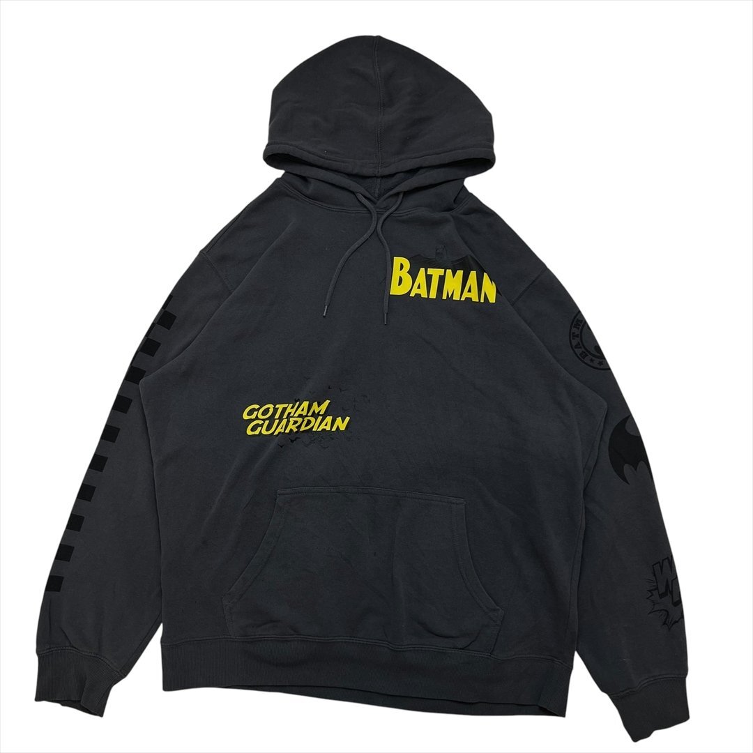 Batman Gotham Guardian バットマン 裏起毛 スウェット パーカー グレー 古着 メンズ L スエット Vintage ヴィンテージ ビンテージ拍卖