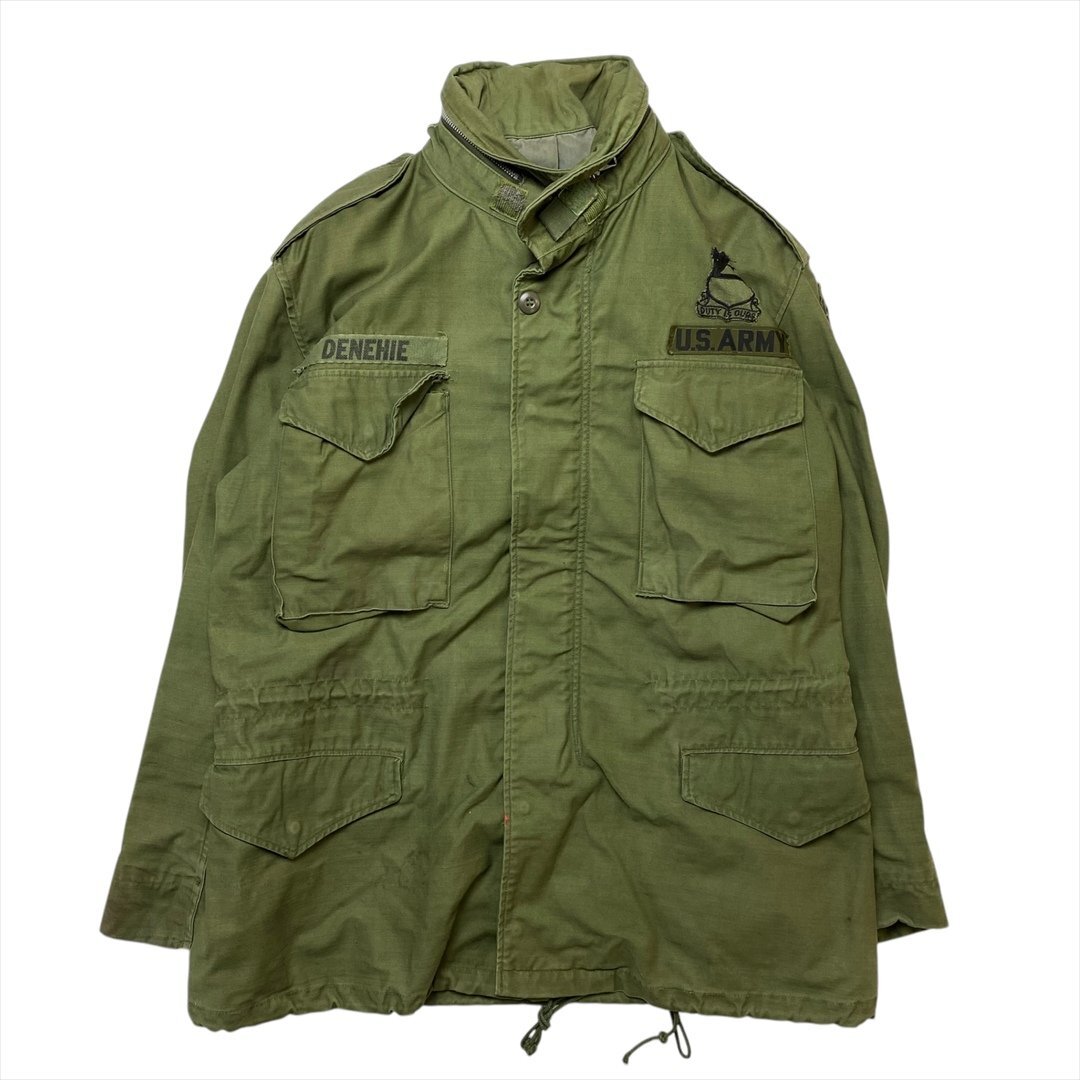 60s Vintage ミリタリー US ARMY OG-107 M-65 フィールド ジャケット カーキ Military 古着 メンズ M 米軍 実物 M65 ヴィンテージ拍卖
