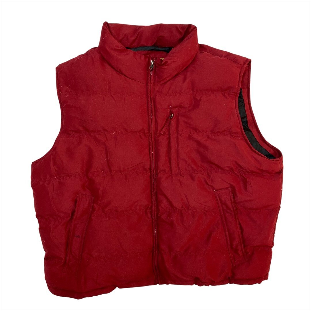 ST JOHN'S BAY セントジョンズベイ 中綿 ダウン ベスト レッド 古着 メンズ XXL Vintage ヴィンテージ ビンテージ拍卖