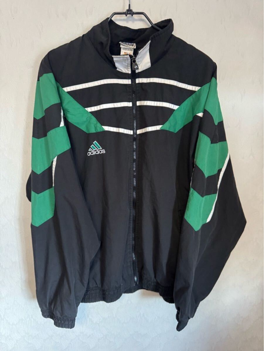 アディダス adidas トラックジャケット ナイロンジャケット ラオス製 XL拍卖