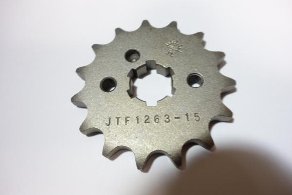 送料無料■JT SCM強化フロントスプロケット 15T セロー225 TDR50 TZR50 DT125 ブロンコ FZR250/R(-88)新品拍卖