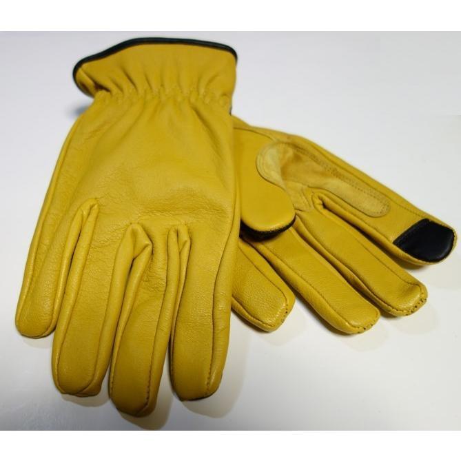送料無料■3シーズンレザーグローブ 3Lサイズ【キャメル】本革グローブ(柔らかなゴートスキン)スマホタッチ 新品 MFG-254拍卖