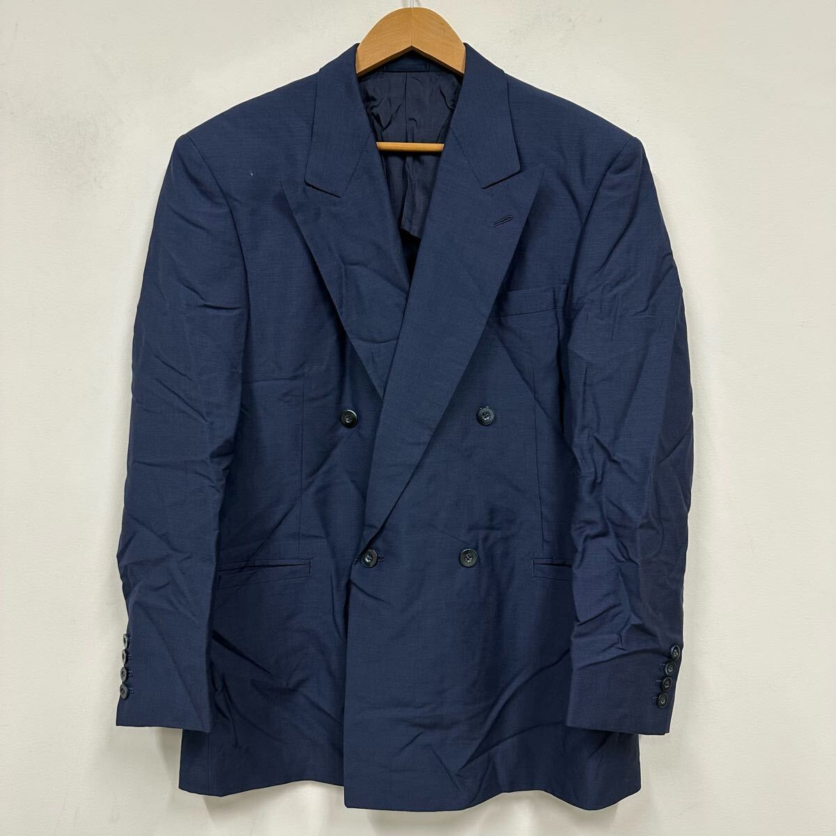 dunhill ダンヒル ダブルジャケット ネイビー系 メンズ 背抜き ノーベント ジャケット a839拍卖