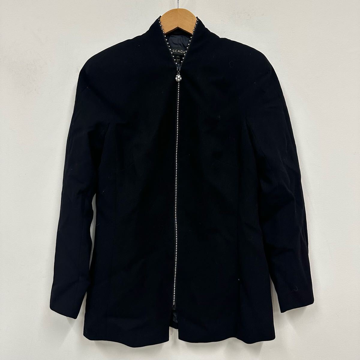 ESCADA エスカーダ ジップアップジャケット ブラック サイズ40 レディース ジャケット アウター a880拍卖