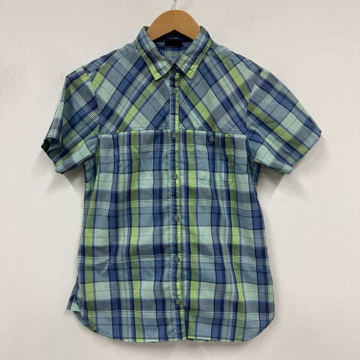 Marmot マーモット 半袖シャツ チェック柄 サイズL レディース チェックシャツ トップス a894拍卖