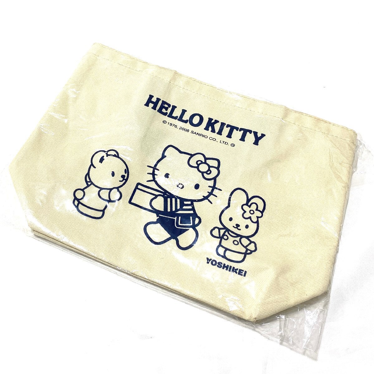 保管品 当時物 2008年 ハローキティ サンリオ Hello Kitty Sanrio トートバッグ ハンドバッグ サブバッグ ヨシケイ コラボ 希少 レア拍卖