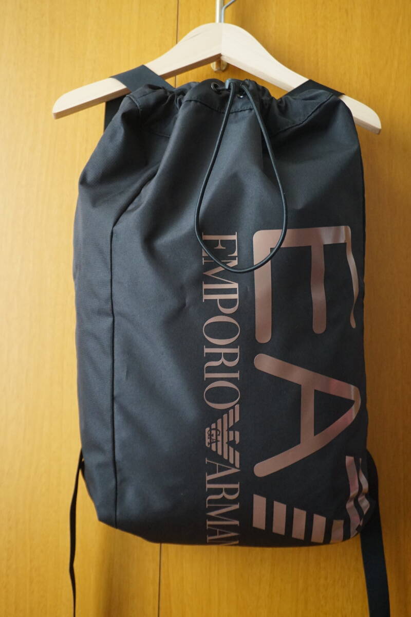 新品 ◇ EA7 EMPORIO ARMANI エンポリオ アルマーニ ◇ リュック ナップサック BLACK / ASH ROSE DET ◇ 拍卖