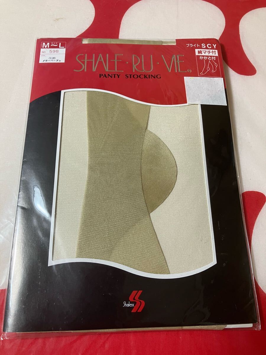 shalex shaleruvie panty stocking ブライトSCY 綿マチ付 かかと付 シャレックス シャレルヴィ パンティストッキング メローベージュ 拍卖