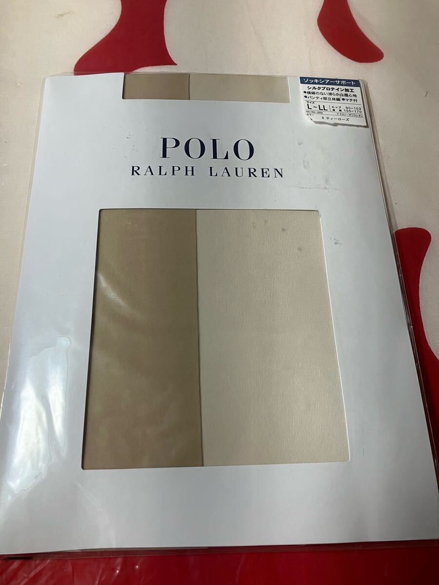 polo ralph lauren ゾッキシアーサポート L-LL ティーローズ マチ付 パンティストッキング パンスト ラルフローレン 拍卖