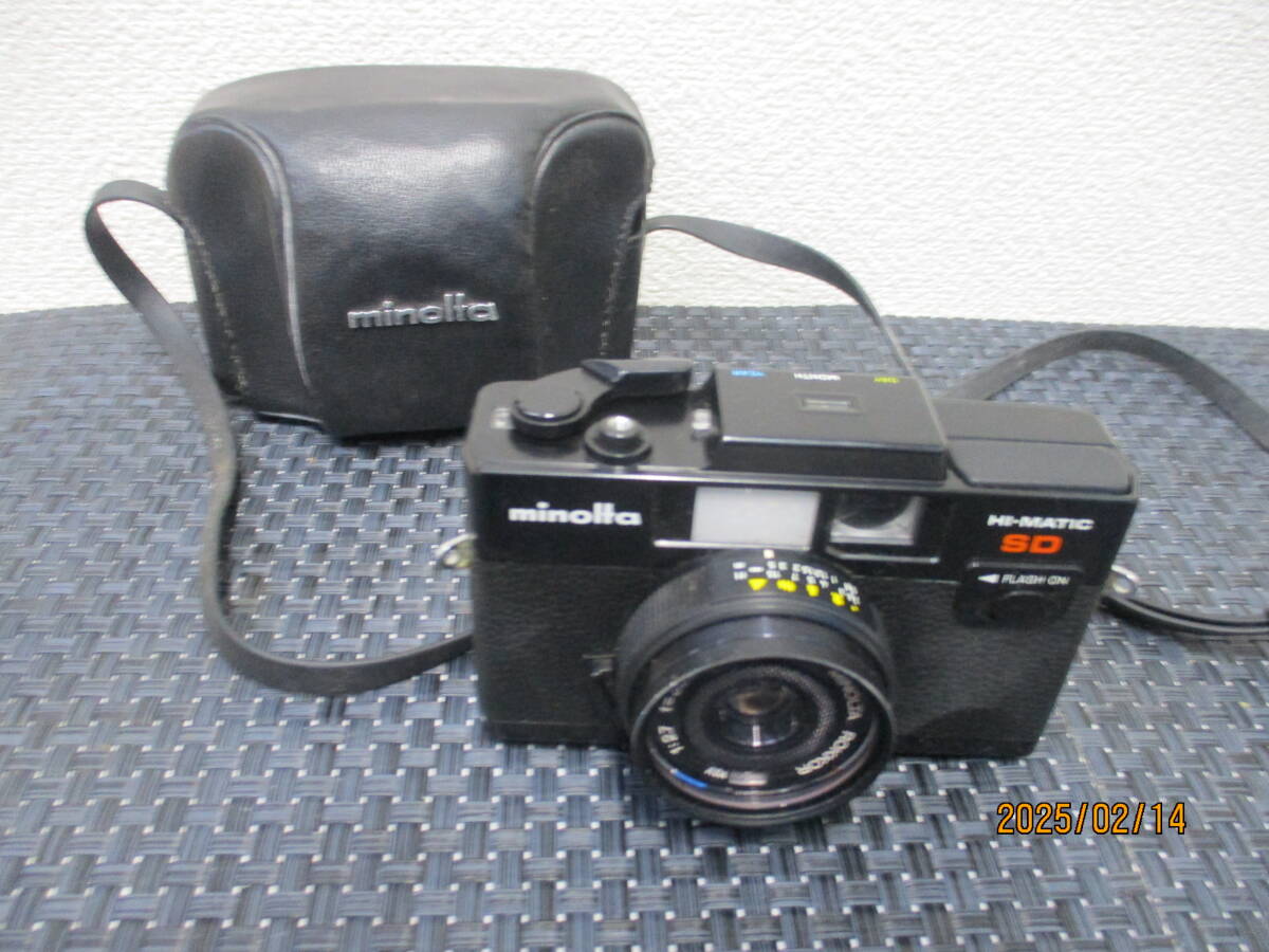フィルムカメラ minolta ミノルタ HI-MATIC SD レンズROKKOR1:2.7 検 カメラ、光学機器 コニカミノルタ拍卖