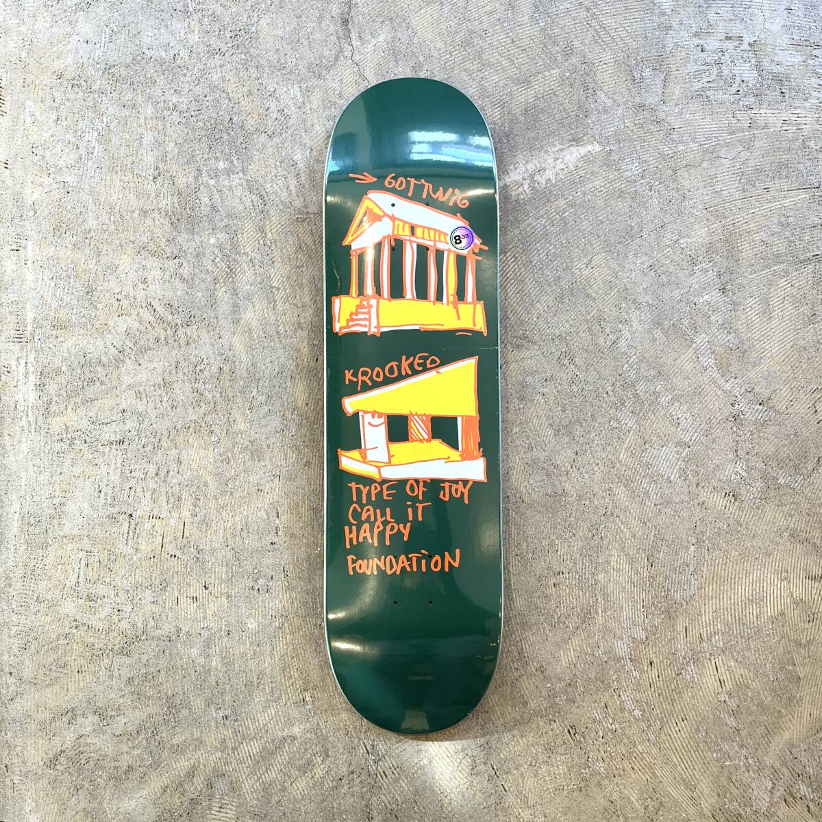 新品 KROOKED MATT GOTTWIG ARCH Pro deck // 8.38 inc クルキッド マットゴットウィグ アーチ プロ デッキ 板 スケートボード拍卖