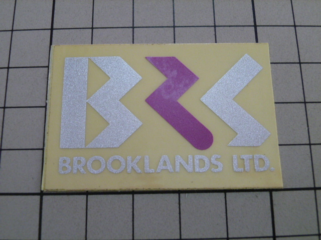 正規品 BRS BROOKLANDS ステッカー 当時物 です(52×35mm) ブルックランズ拍卖