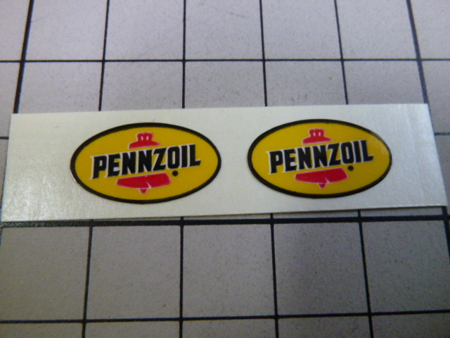 【希少/小さい】正規品 PENNZOIL ステッカー 1シート (1枚 約17×約10mm) ペンゾイル ペンズオイル拍卖