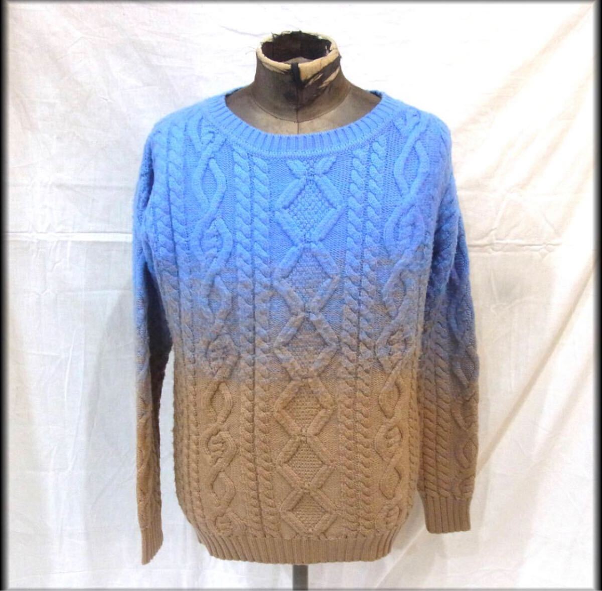 ディースクエアード メンズ ニット グラデーション S 中古拍卖