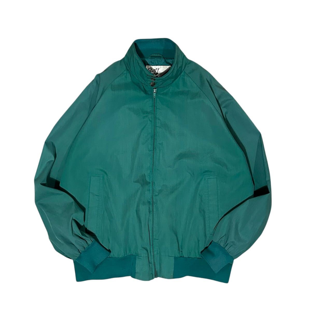 90’s Staff by Wilson ウィルソン ハリントンジャケット XLサイズ フェードグリーン スウィングトップ G-9 ブルゾン ビンテージ アメリカ拍卖