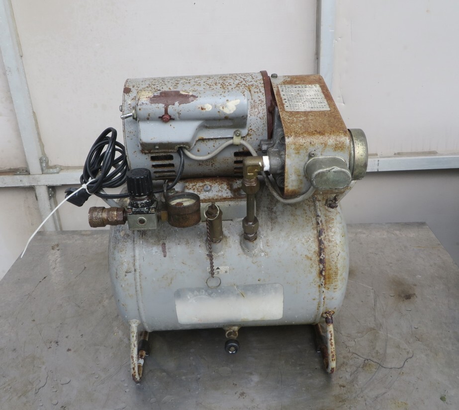 X-333■HANDICON オイルレス エアー コンプレッサー 型番不明 100V 中古 訳アリ拍卖