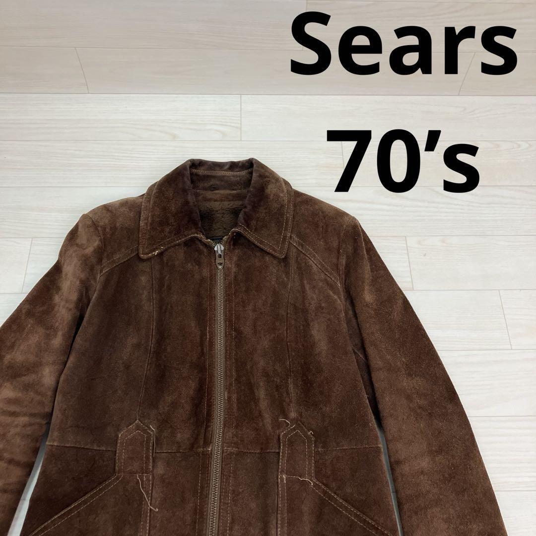 Sears シアーズ 70’s JR Bazaar スエード レザージャケット TALON ZIP W25022拍卖