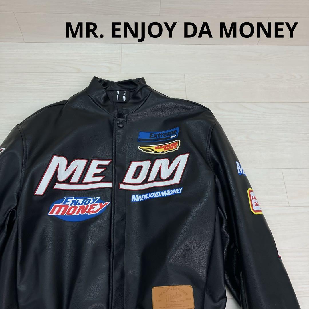 MR. ENJOY DA MONEY ミスターエンジョイダマネー MEDM フェイクレザージャケット W25033拍卖