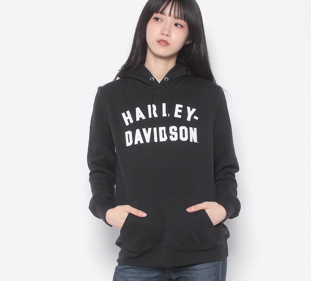 新品特価 ハーレーダビットソン純正 99010-23VW カスタムレーサーフォントプルオーバーパーカー レディース Mサイズ拍卖