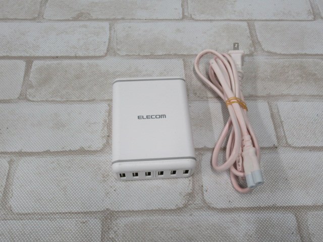 Ω 新LF 0246t 保証有 ELECOM【 MPA-ACD03 】エレコム 6ポートAC充電器拍卖