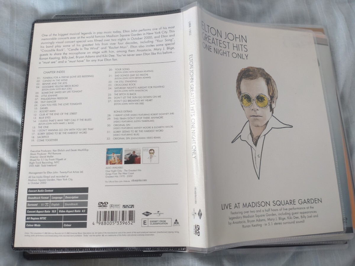 ELTONJOHN エルトン・ジョン【GREATEST HITS ONE NIGHT ONLY】☆ソフトケース入り 同封可能拍卖