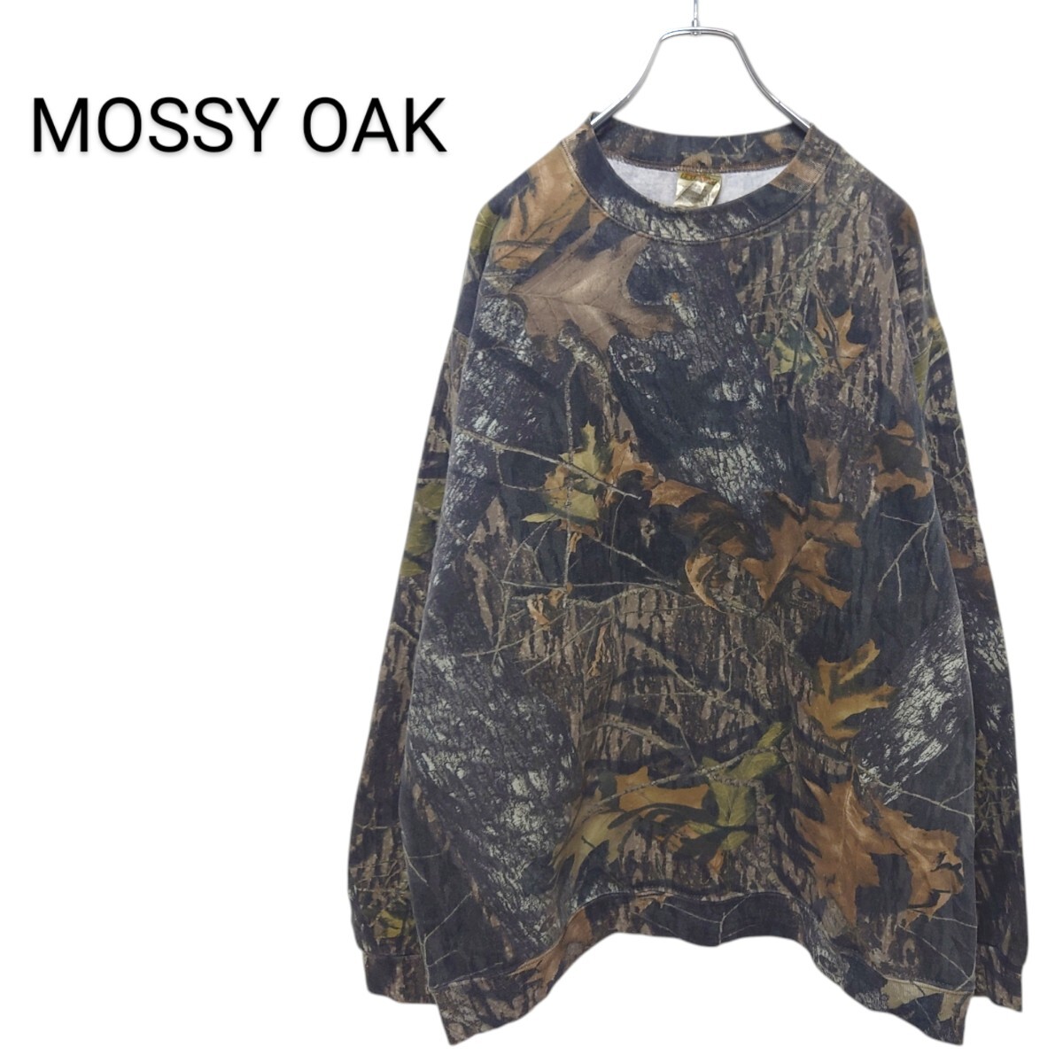 【MOSSY OAK】リアルツリーカモ クルーネックスウェット A-2986拍卖