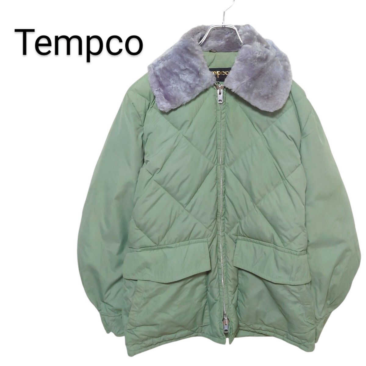 【Tempco】70's vintage 襟ボア ダウンジャケット A-3085拍卖