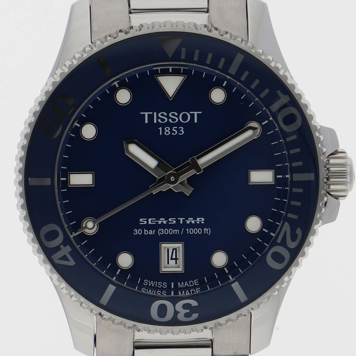 TISSOT ティソ T120.210.11.041.00 SEASTAR ブルーダイヤル SS クオーツ メンズ【127657】拍卖