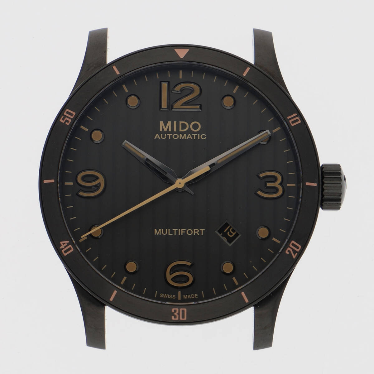 ミドー MO25407A マルチフォード ケース+ベルト ブラックダイヤル SS 自動巻き 純正ボックス メンズ【127612】拍卖