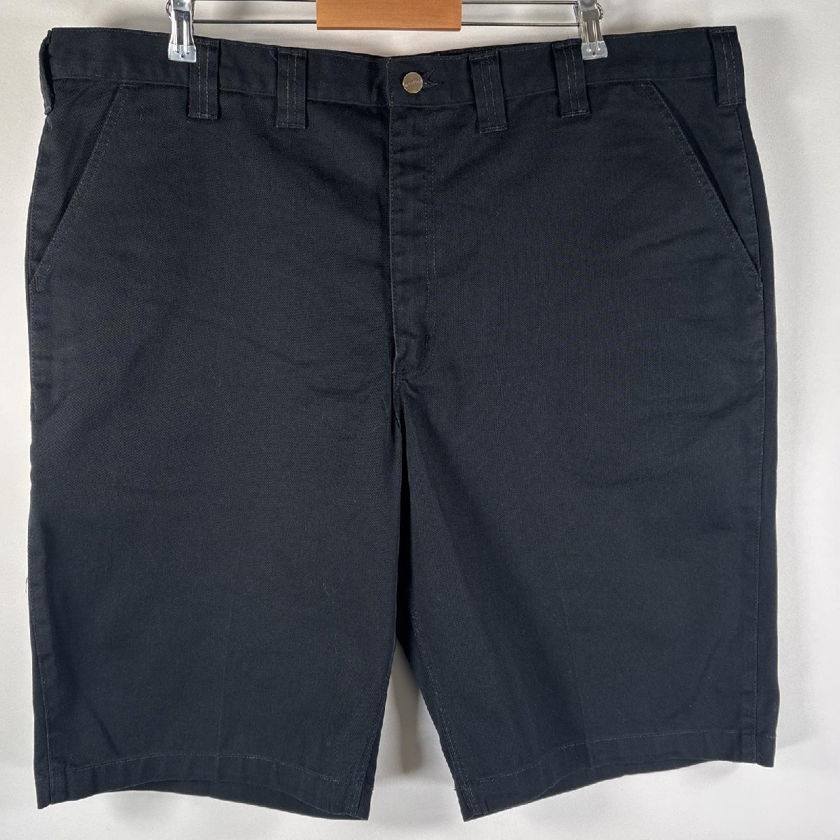 古着 カーハート Carhartt ショートパンツ 大きいサイズ ワークショーツ ワンポイント サイドポケット w46 ブラック メンズ拍卖