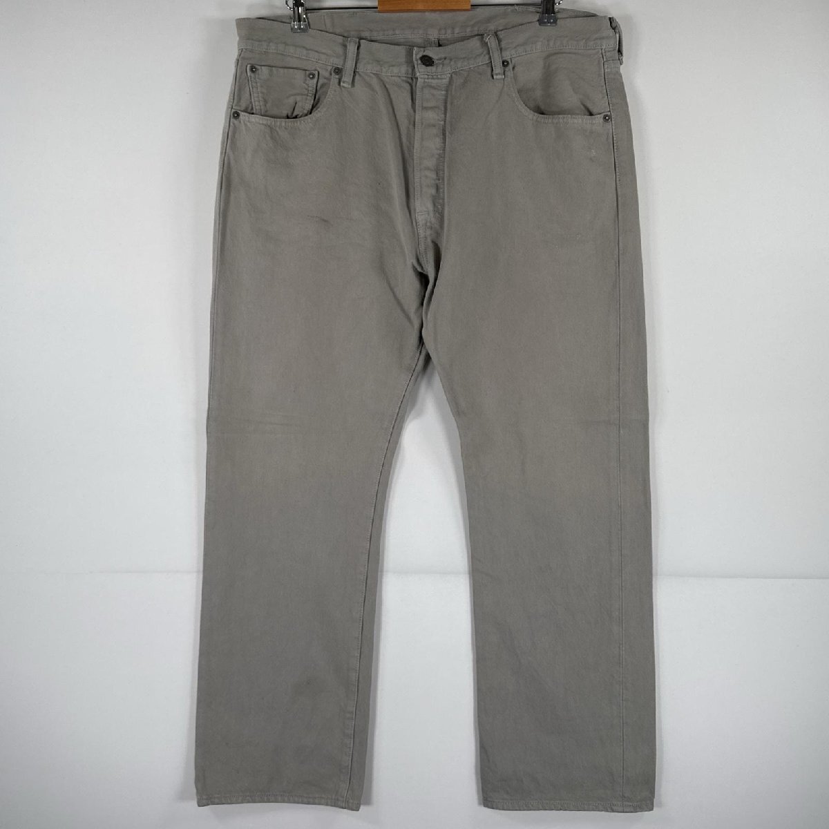 古着 リーバイス Levi's デニムパンツ 501 ジーパン ストレート 大きいサイズ ボタンフライ カラーパンツ ビッグ w38 L29 グレー メンズ拍卖