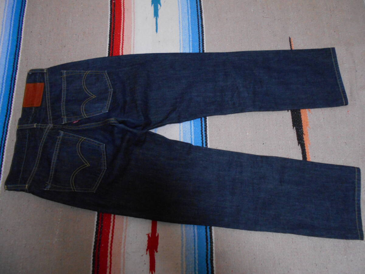 2006年製 Levi's 502 リーバイス ビンテージ 濃紺インディゴ ジーンズ レザーパッチ ロックンロール PUNK ROCK NIRVANA KURT COBAIN拍卖