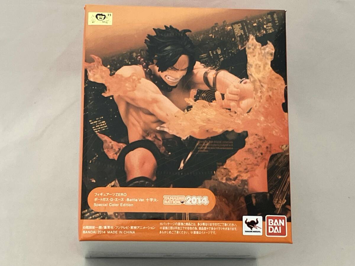 (開封済み)FiguartsZERO ポートガス・D・エース Battle Ver.十字火 Special Color Edition 魂ネイション2014 ワンピース/S.H.Figuarts拍卖