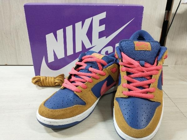 【箱付】 NIKE SB DUNK LOW PRO WHEAT/LT FUSION RED BQ6817-700 サイズ27.5cm ナイキ エスビー ダンク スニーカー拍卖