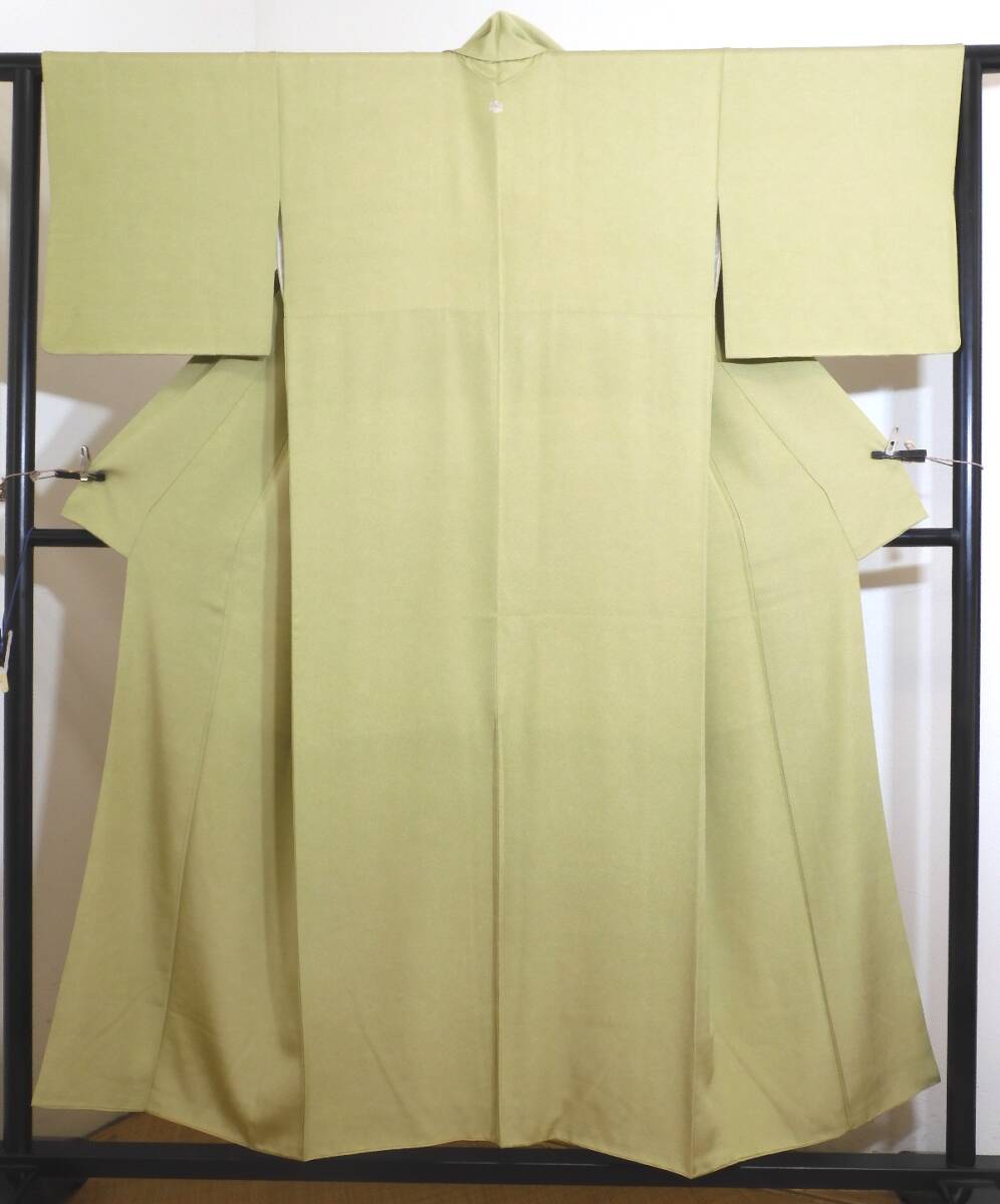 <銀の斧>正絹・江戸小紋袷着物・鮫小紋・和名柳茶色拍卖