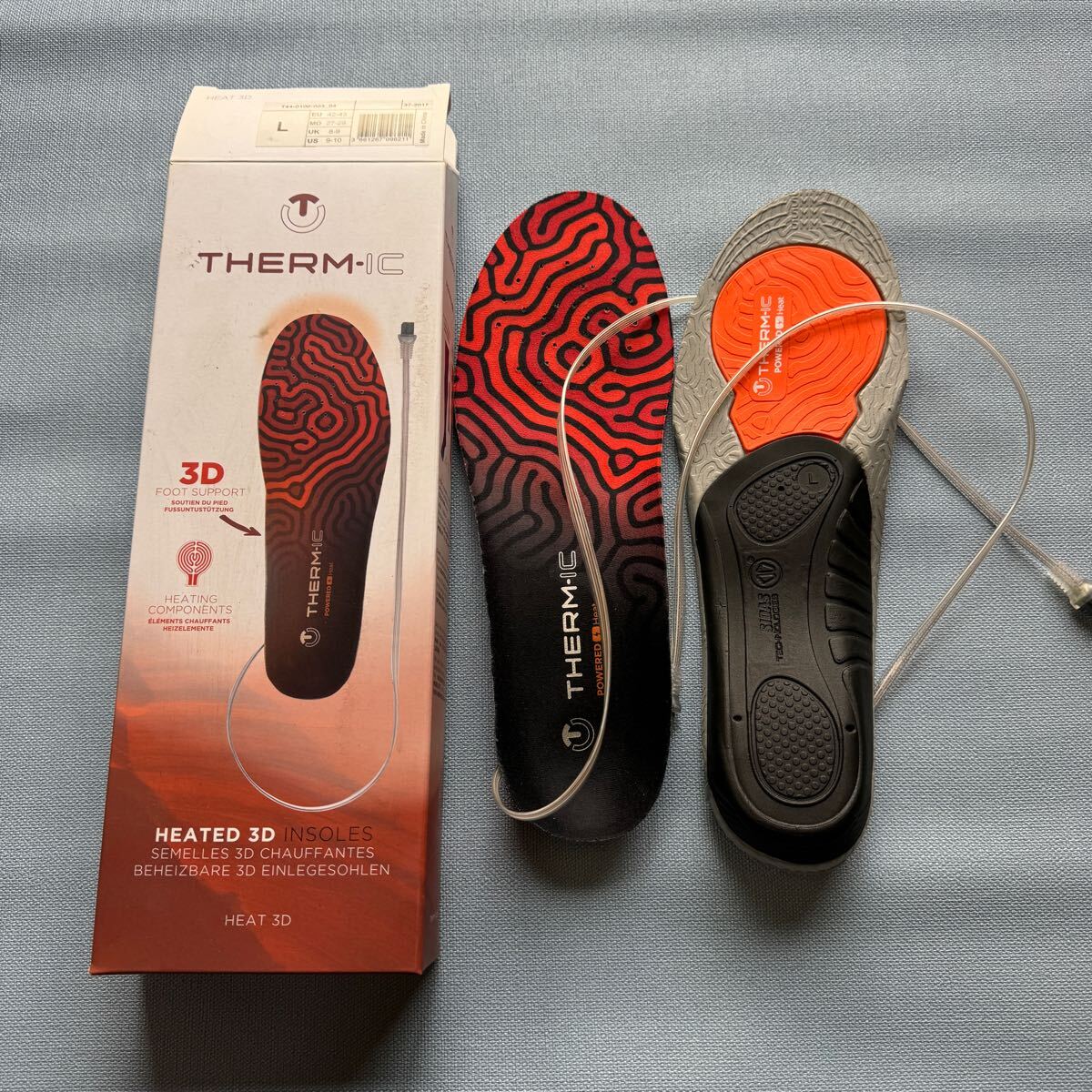 THERM-IC ヒート3Dインソール Lサイズ (27-28cm) サーミック シダス ヒート3Dインソール HEAT 3D INSOLE拍卖