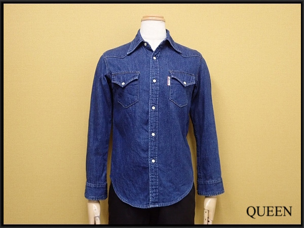 BLUE BLUE デニム ウエスタンシャツ・1△ハリウッドランチマーケット/レディース/25*2*2-7拍卖