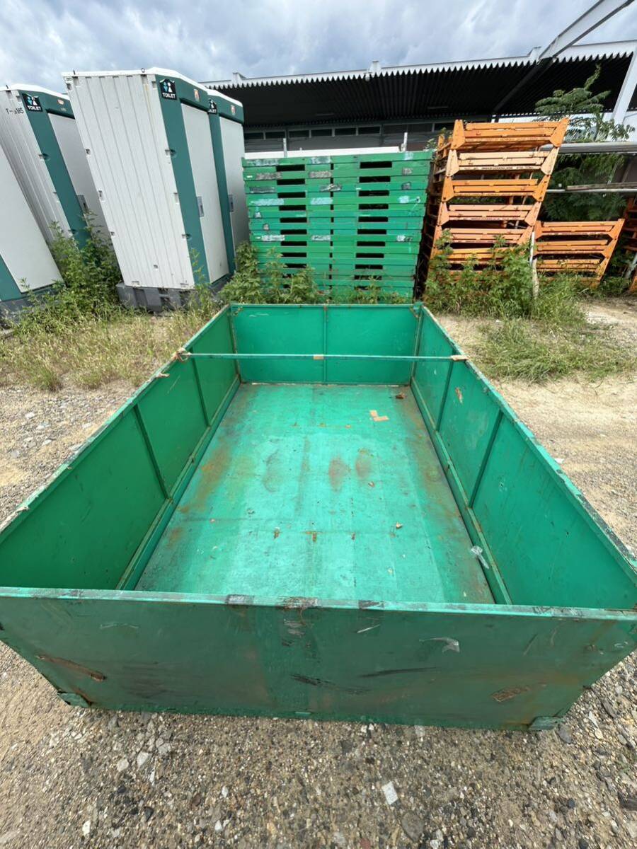 BOボックス パレット カゴごみ入れ 折りたたみ式コンテナ スクラップ 1台単価19990円 長さ224cm 在庫約30台 引き取り限定 岐阜県養老町1拍卖