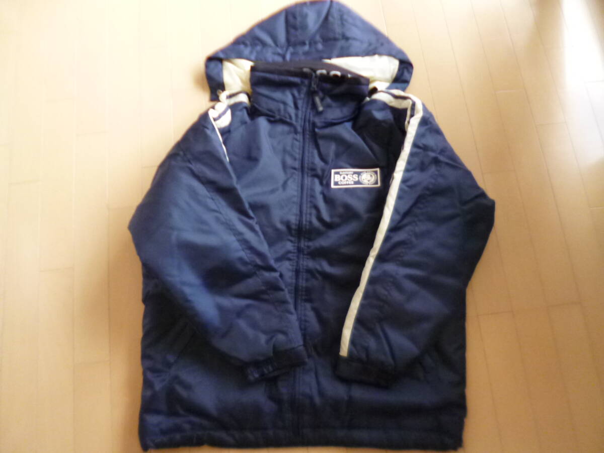 ■未使用保管品■非売品 SUNTORY BOSS COFFEE サントリー ボス ウインドストップジャケット SCB866 サイズ不明 濃紺 裏地グレー■拍卖