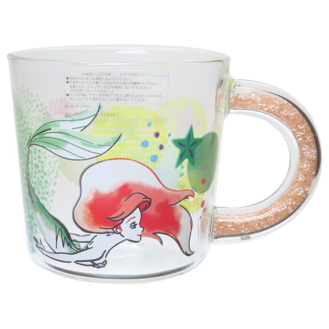 リトルマーメイド マグカップ 耐熱ガラスマグ アリエル ディズニープリンセス 大西賢製販 プレゼント キャラクター グッズ拍卖