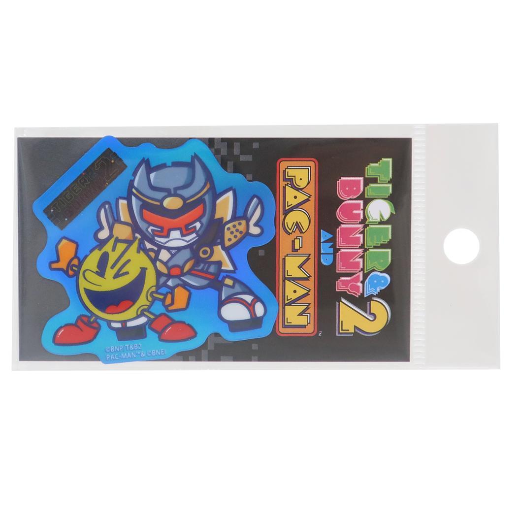 TIGER&BUNNY2 and PAC-MAN ダイカットシール コラボステッカー ホログラムステッカー 折紙サイクロンxパック拍卖