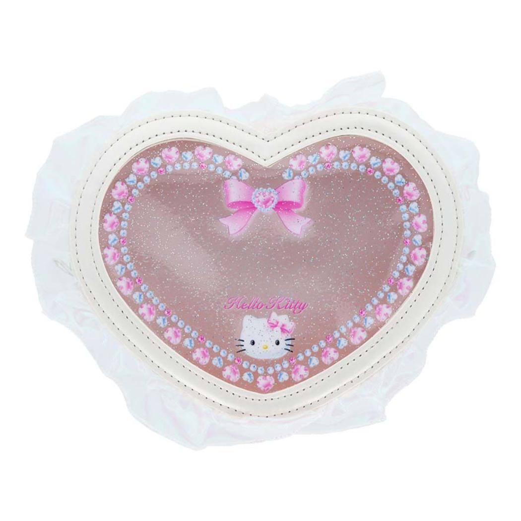 ハローキティ コスメポーチ ハート型クリアポーチ バレエコア Y2K サンリオ サンスター文具 小物入れ キャラクター グッズ拍卖