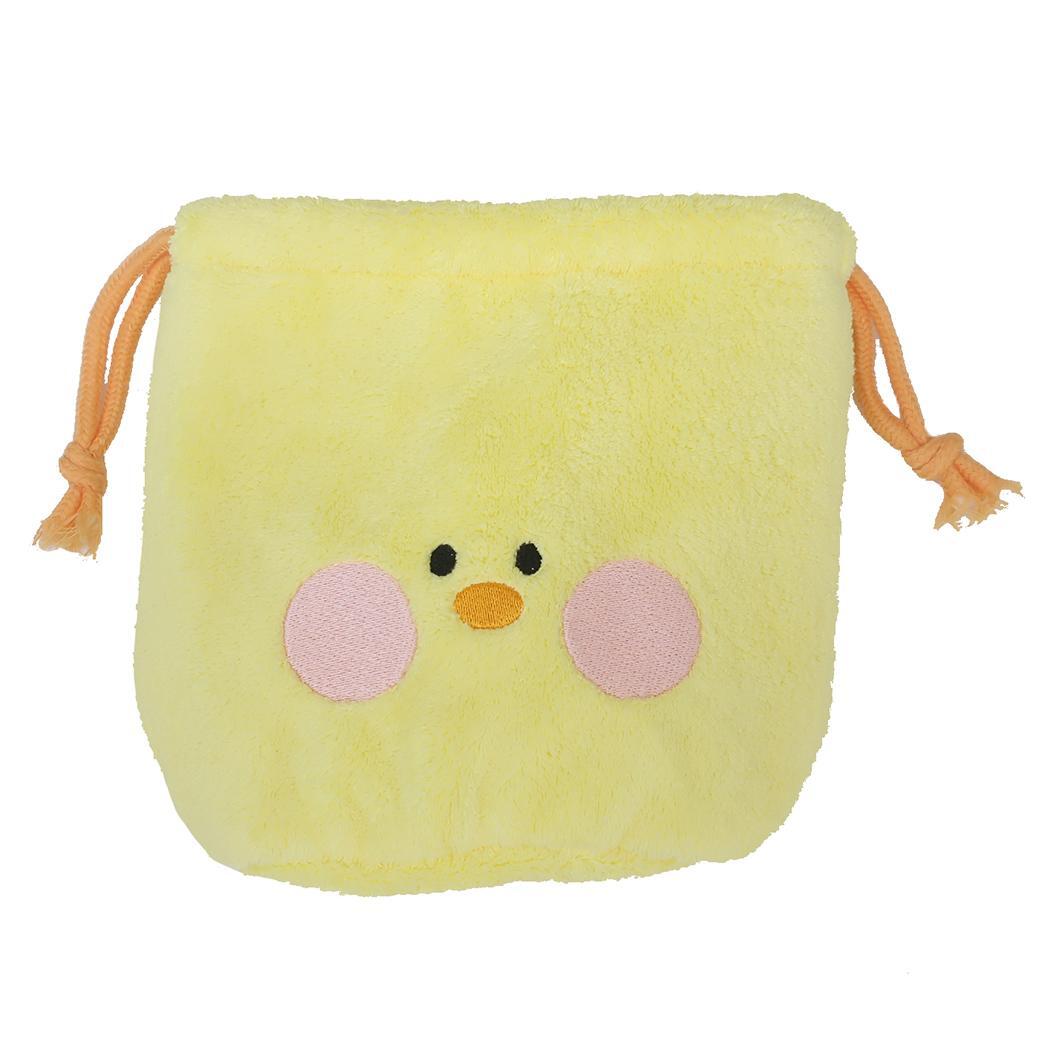 LINE FRIENDS minini 巾着袋 ダイカット巾着ポーチ サリニ サンタン きんちゃくポーチ 小物入れ キャラクター拍卖