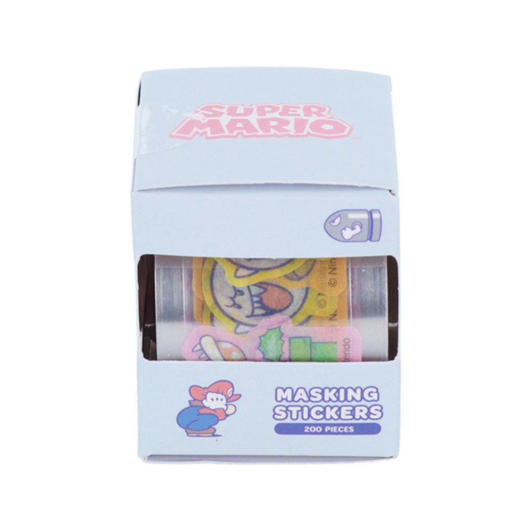 スーパーマリオブラザーズ マスキングテープ ボックス入マスキングシール 敵 サンスター文具 デコレーション キャラクター グッズ拍卖