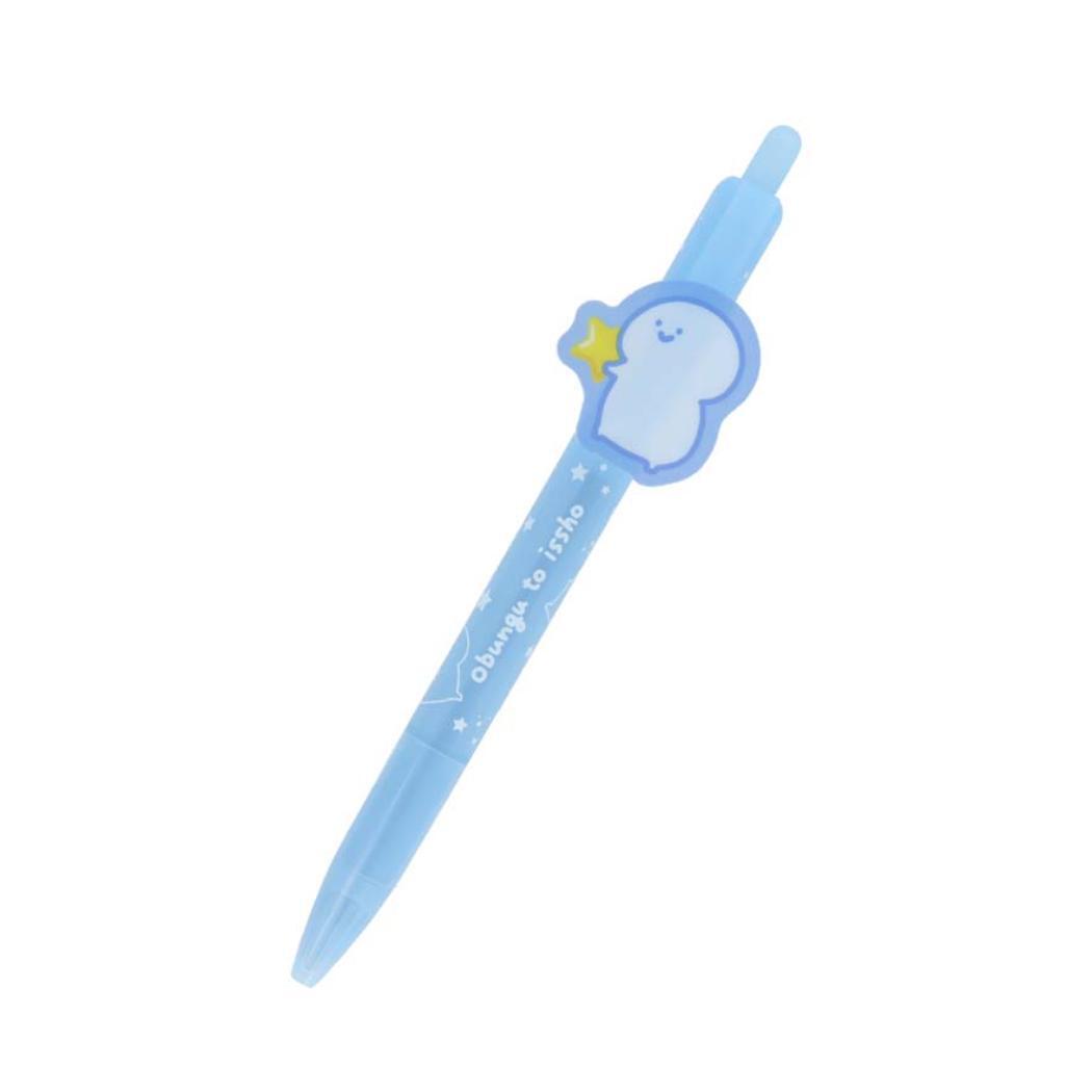 お文具といっしょ ボールペン プレート付ボールペン 0.5 ふわふわナイト サンスター文具 筆記用具 かわいい キャラクター グッ拍卖
