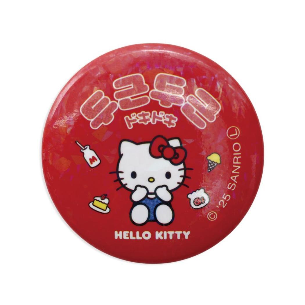 ハローキティ 缶バッジ カンバッジ ハングル ドキドキ サンリオ エムプラン 韓国語 コレクション 雑貨 キャラクター グッズ拍卖
